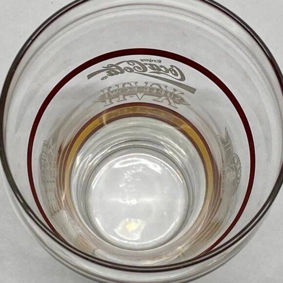 Vintage Washington Redskins NFL Superbowl XXVI 26 Coca Cola Glass Cup - Picture 12 of 15